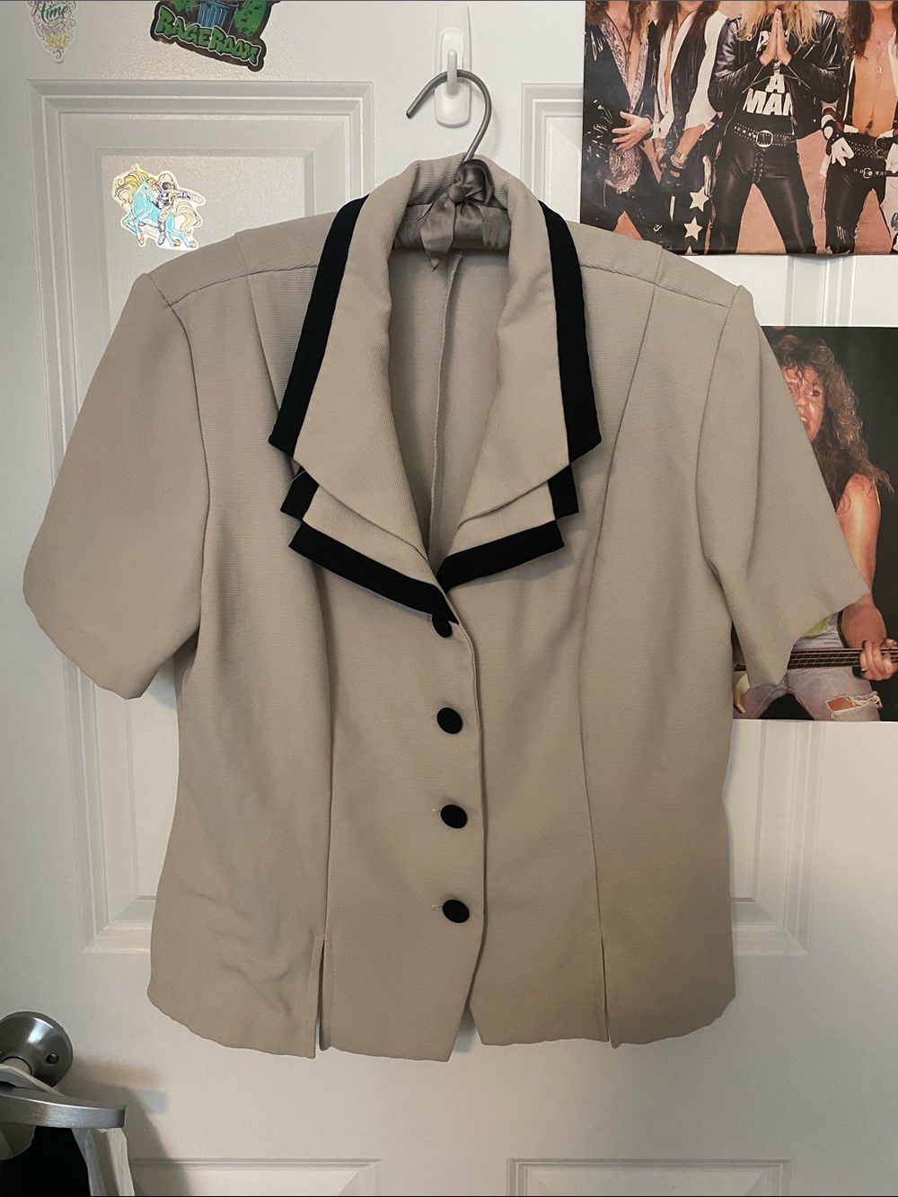 80s businesswear blouse